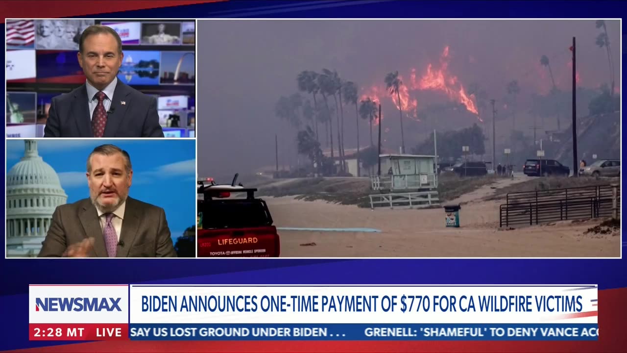 Ted Cruz attacks 'gay men's choir' to blame 'woke policies of the left' for wildfires