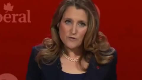 Prospective Canadian PM and Nutcase Chrystia Freeland Promises to Build a Nuclear Deterrent to Protect Canada from the US. Crazy Nazi woman wants to start war with the USA