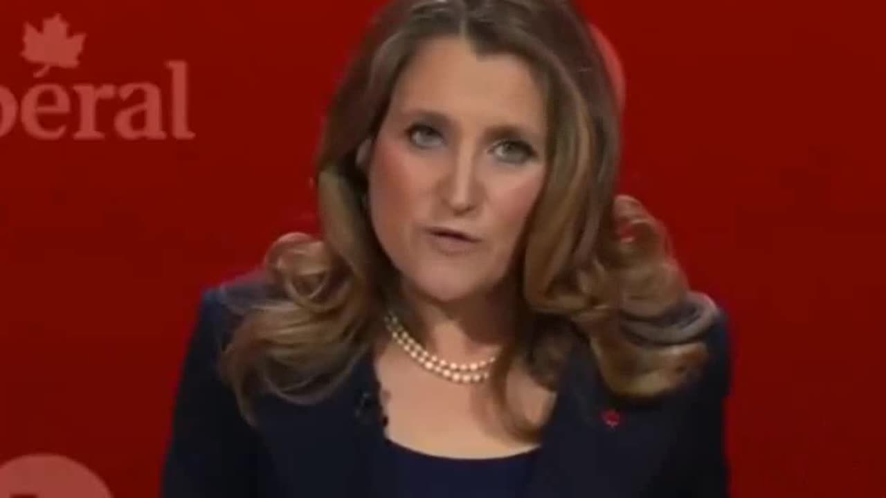 Prospective Canadian PM and Nutcase Chrystia Freeland Promises to Build a Nuclear Deterrent to Protect Canada from the US. Crazy Nazi woman wants to start war with the USA