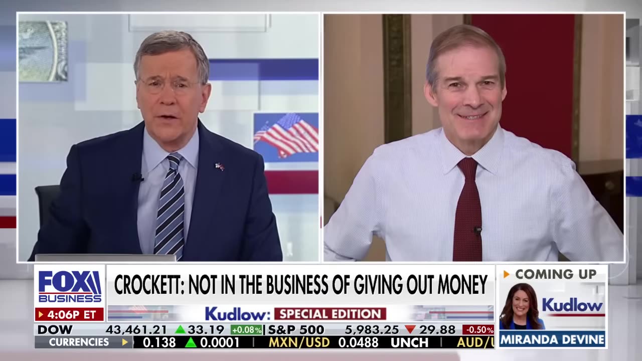 If you're not showing up to work, that won't fly any longer, Rep. Jim Jordan says