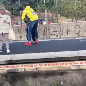 The usual suspect in France robs a shy French boy