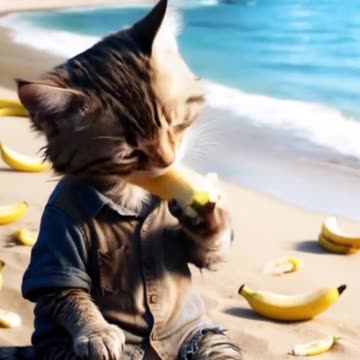 Kitten stand on an island 🩷