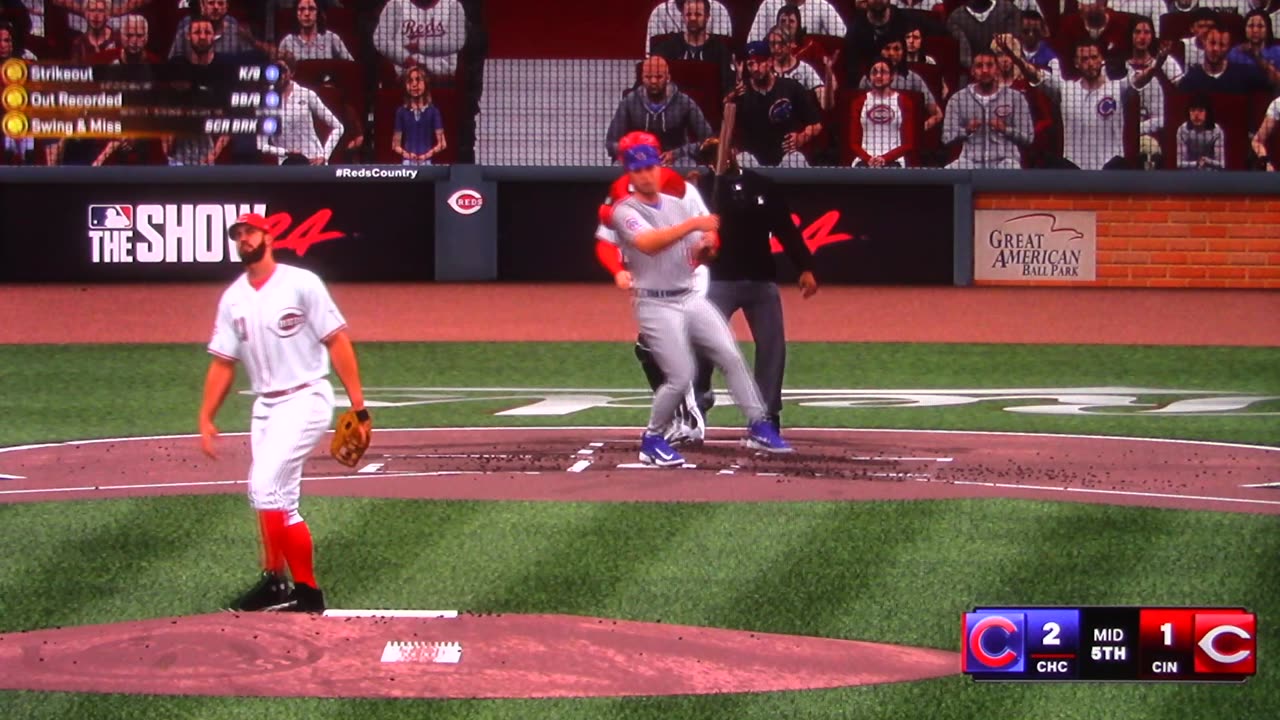 MLB The Show: Cincinnati Reds vs Chicago Cubs (S8 G150)