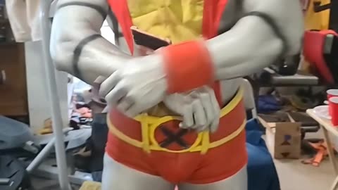 COLOSSUS COSPLAY COMPLETE HOWTO VIDEO #BODYPAINT #AIRBRUSH PUTTING ON COSTUME magfest colossus roar!