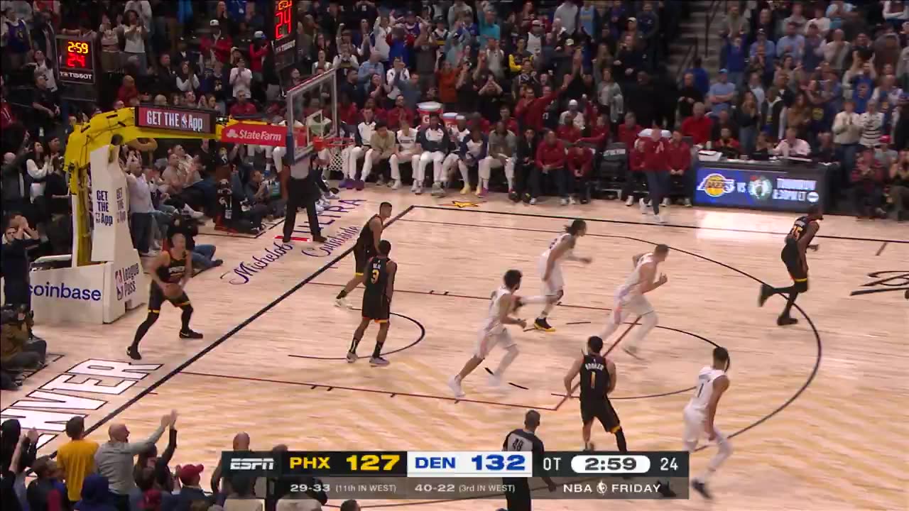 NBA - Joker floater for THIRTY... DEN up 8 in OT 💪