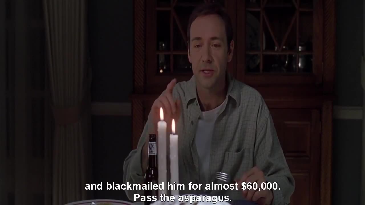 American Beauty, 1999 - The most important life lesson - You cannot count on anyone except yourself!