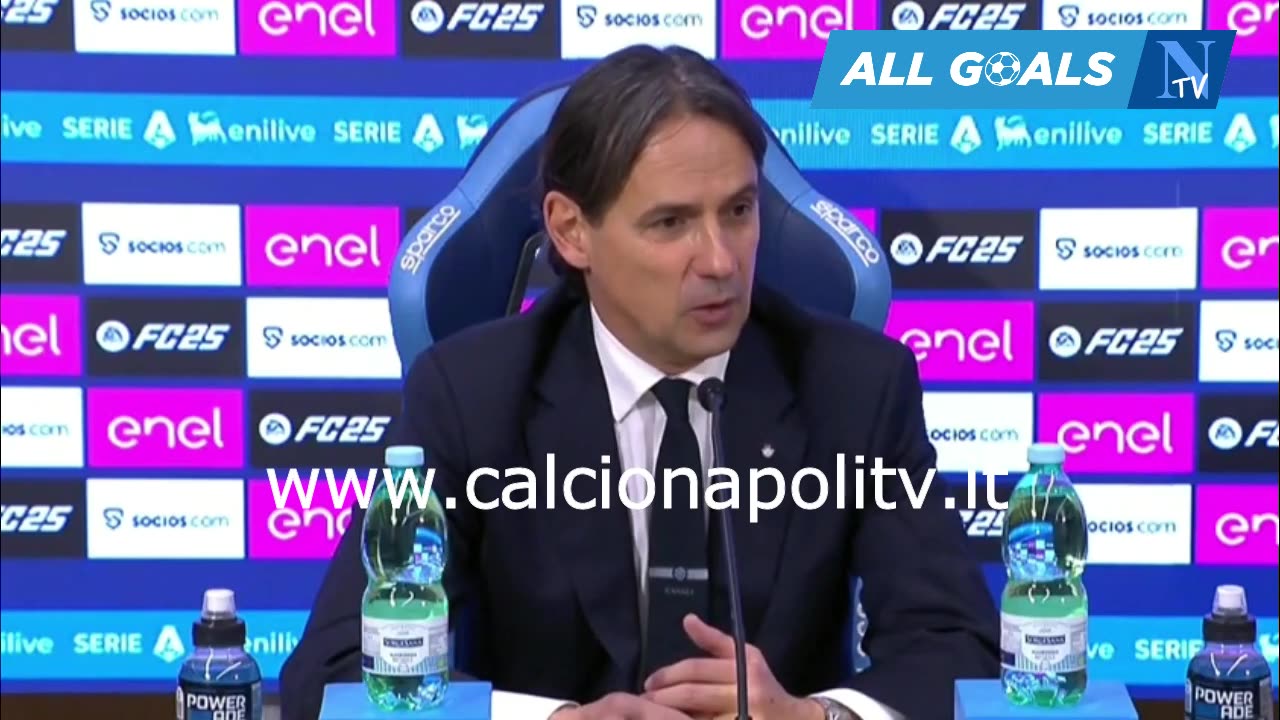 Napoli-Inter 1-1 1/3/25 conferenza stampa Simone Inzaghi