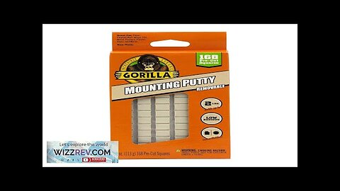 Gorilla Mounting Putty Non-Toxic Hanging Adhesive Removeable & Repositionable 168 Pre-Cut Review