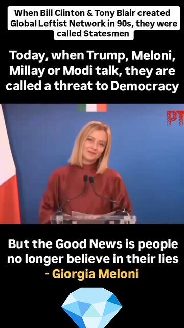 When Globalists Were ‘Statesmen’ & Patriots Are ‘Threats’ – Meloni Exposes Truth! #shorts #trending