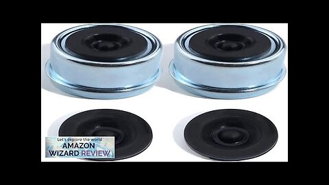 2pcs Trailer Axle Dust Cap Cup Grease Cover 1.98" Hub with Extra Review