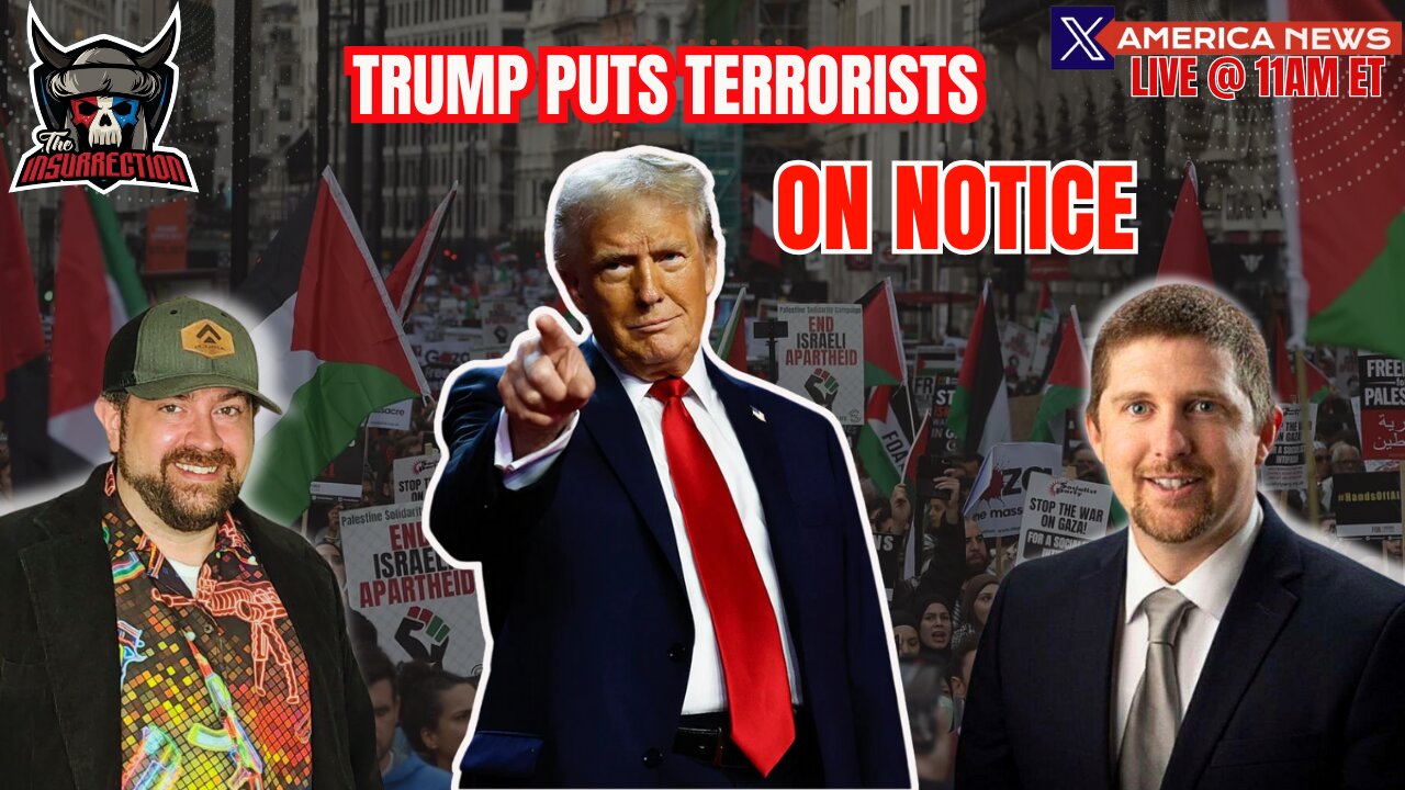 🔥Trump Puts Terrorists on Notice🚨Prepare to See Pro-Hamas Wing of The Dems in The Streets Again.