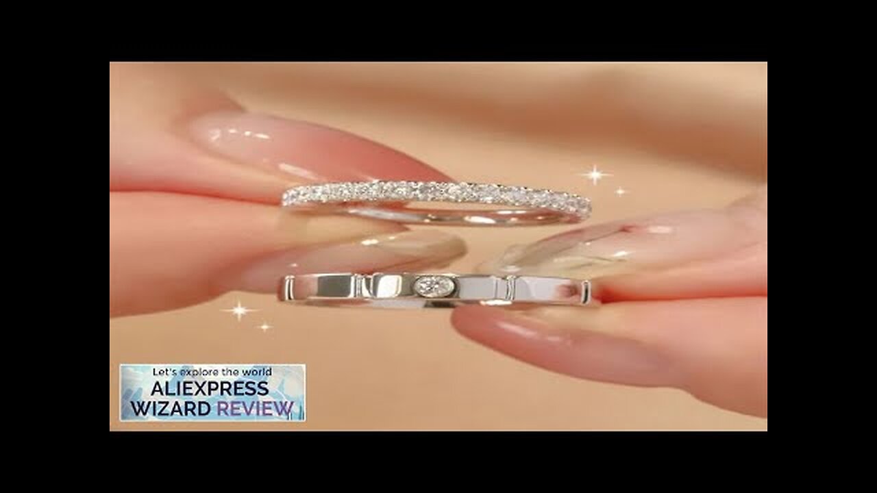 925 Sterling Silver Bow Couple Open Ring Wedding Proposal Ring Flash Diamond Review