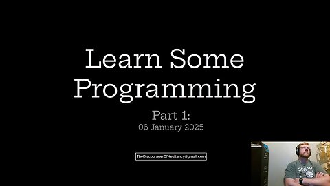 Beginner Programming: Part 01