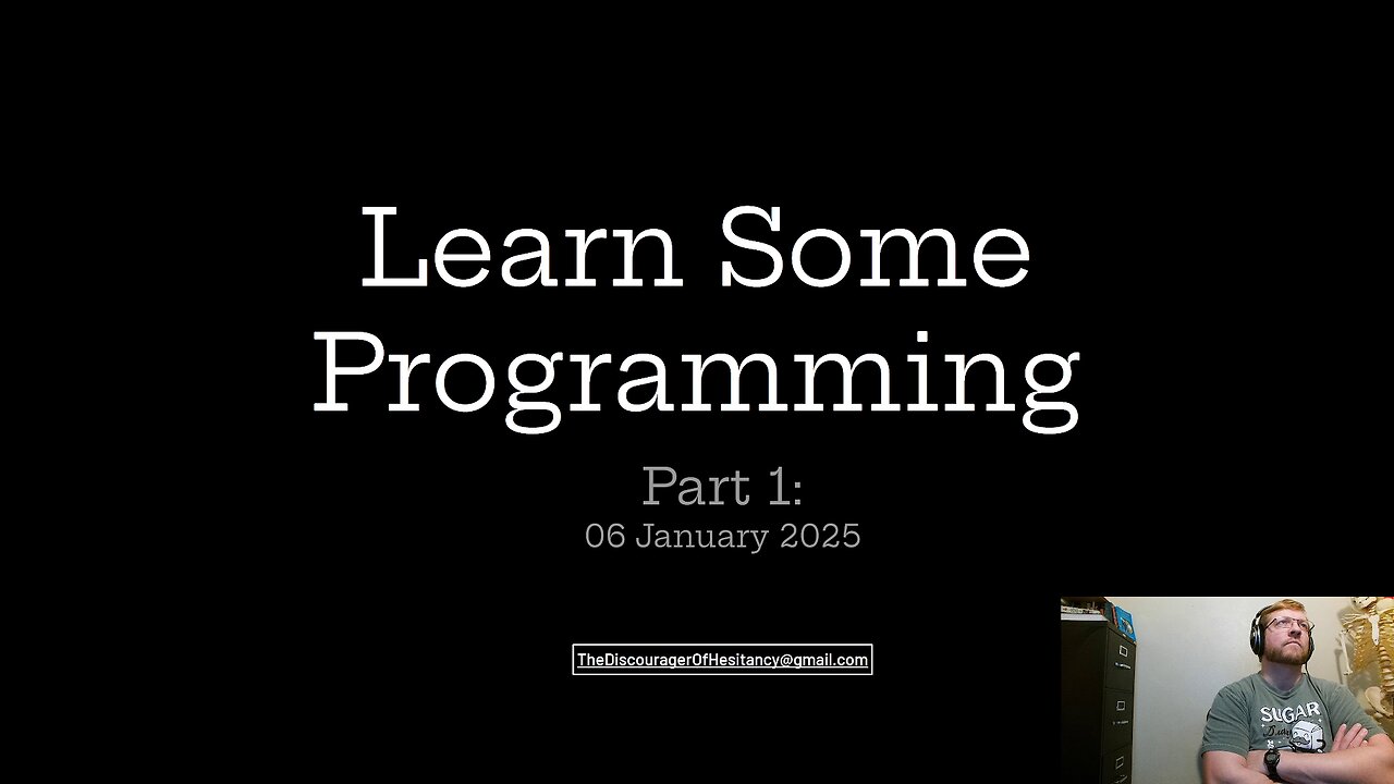 Beginner Programming: Part 01