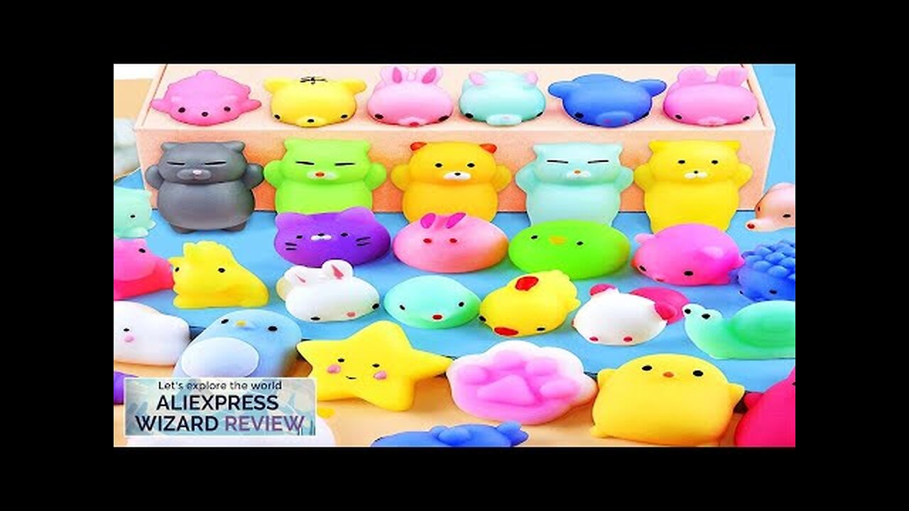 20/30/50PC Cute Cartoon Animal Stress Relief Toys For Boys Girls Birthday Party Review