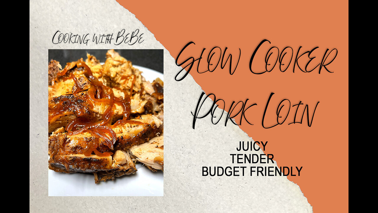 "Easy Balsamic Slow Cooker Pork Loin Recipe | Tender & Juicy Pork Roast"