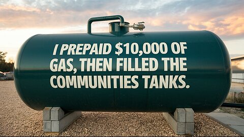 I Prepaid $10,000 of Gas, Then Filled The Communities Tanks.