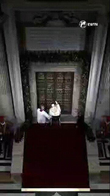 The Pope has just opened the first portal on Christmas day! 👀 #narcissismandgod #lastbookofthebible