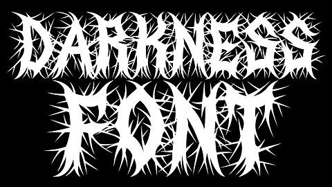 Rokerart presents: Darkness Font!