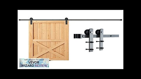 VEVOR 8FT Sliding Barn Door Hardware Kit 330LBS Loading Heavy Duty Barn Review