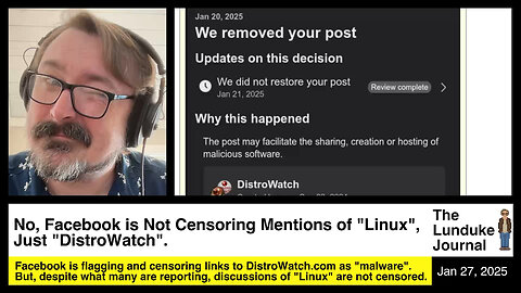 No, Facebook is Not Censoring "Linux", Only "DistroWatch".