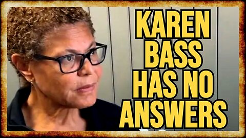 Karen Bass DUCKS Reporter, Then WHIFFS at News Conference