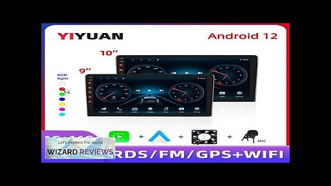 Car radio with GPS Multimedia player with Android 12 7/9/10''2 Din Universal Review