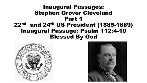 Inaugural Passages: Blessed By God