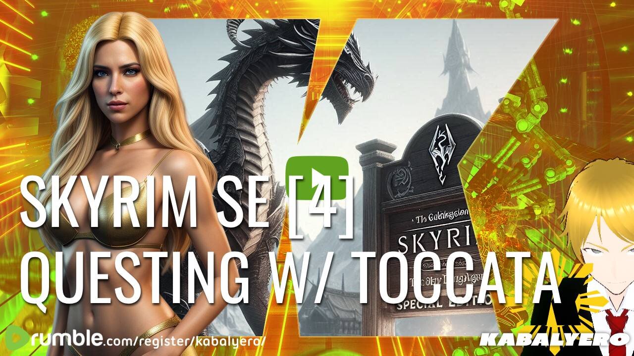 🔴 Skyrim Special Edition [4] Questing with Toccata 🎮 A One Hour Livestream