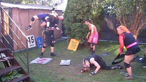 6-Man Tag Match - Dawning & Miniak VS FTW & Swede Savard - CHW Backyard Wrestling
