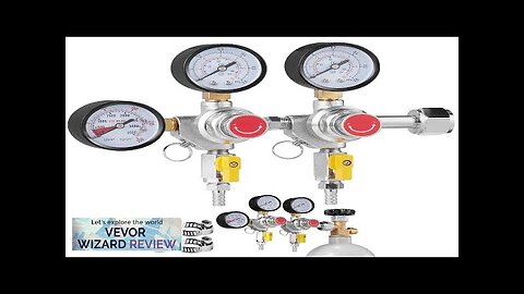 VEVOR Triple Gauge Regulator CO2 Regulator Gauge with 0-60PSI Heavy Duty CO2 Review