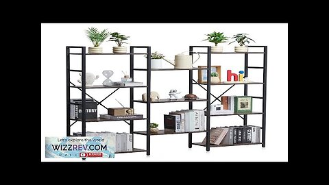 Metal Bookshelf Rustic Bookshelf 11-Tier for Living room Bedroom & Office Review