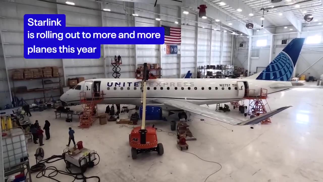 Starlink will be in United Airlines now.