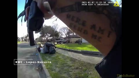 Bodycam video shows Dallas officers shooting man who was pointing a gun at random cars