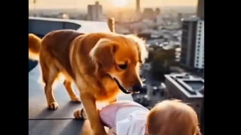 Family Guardian Angel Dog🤔