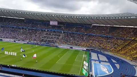 Herta Berlin vs Borussia Dortmund (Borussia fans in Berlin)