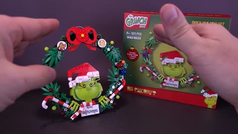 Brickcraft Dr. Seuss The Grinch Wreath Building Kit