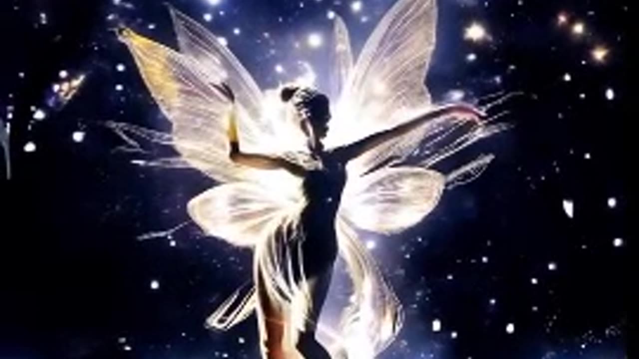 A Charming Dance of a Girl with Colorful Feathers in a Fantasy World