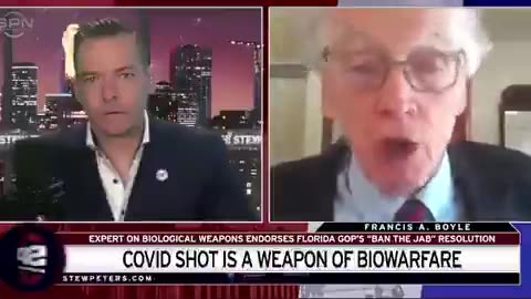 Harvard Professor Francis Boyle confirms the Covid Vaccines are Bioweapons of Mass Destruction.