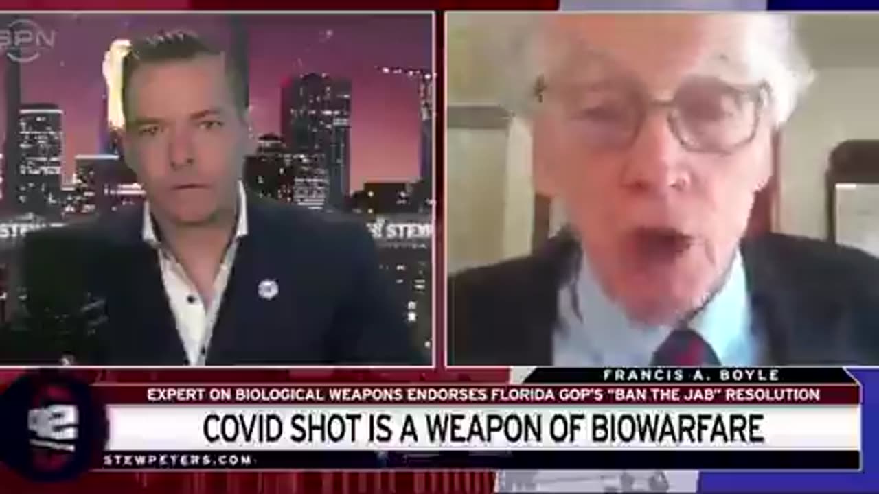 Harvard Professor Francis Boyle confirms the Covid Vaccines are Bioweapons of Mass Destruction.