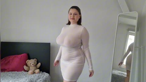 Try On Haul my new White and Black Sheer Dresses - Curvy - Tina Angel 👼