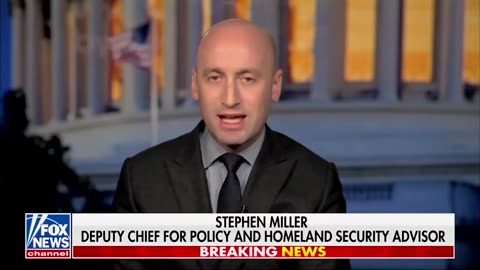 White House Deputy Chief of Staff Stephen Miller: "President Trump has already saved thousands of lives just by the people he has kept OUT of the country these last three weeks."