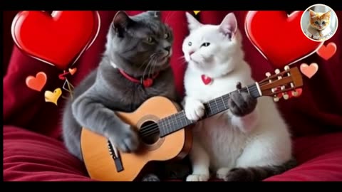 🐾🎶 Purr-fect Valentine's Day Song for Your Cat! 💕 #PetCat #MusicCat #funnycat