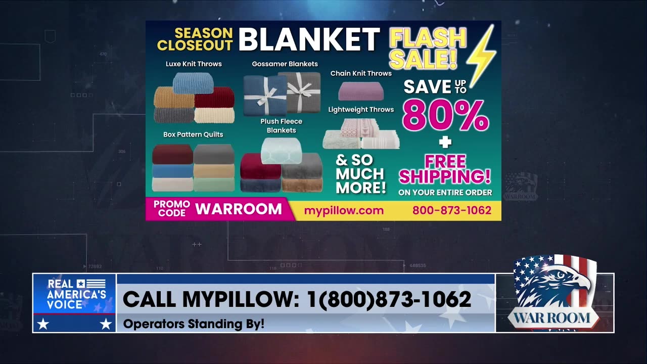 FLASH SALE: Order Your WarRoom Posse Exclusive Deals At MyPillow.com/warroom