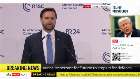 JD Vance Tells the EU That Across Europe, Free Speech Is in Retreat