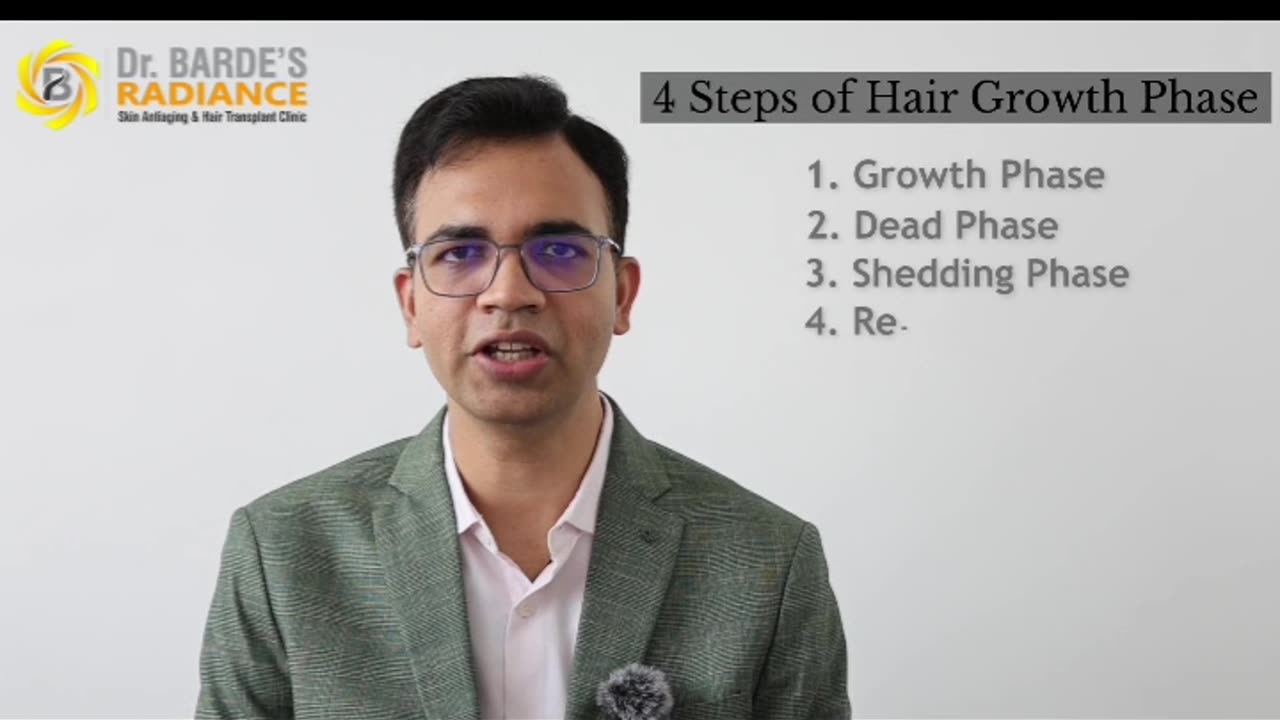 The Hair Growth Cycle – Dr. Barde’s Radiance Clinic, Nagpur 🌿✨