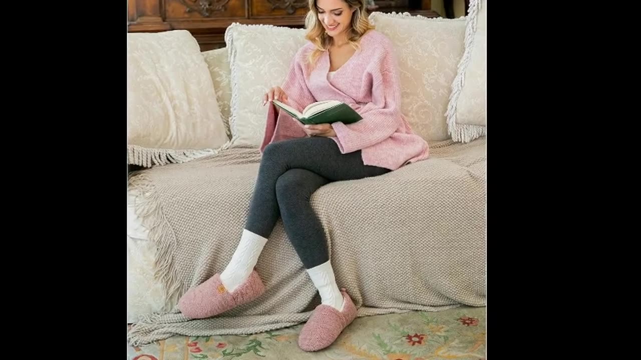 EverFoams Women's Fuzzy Full Slippers | Comfortable & Stylish Footwear