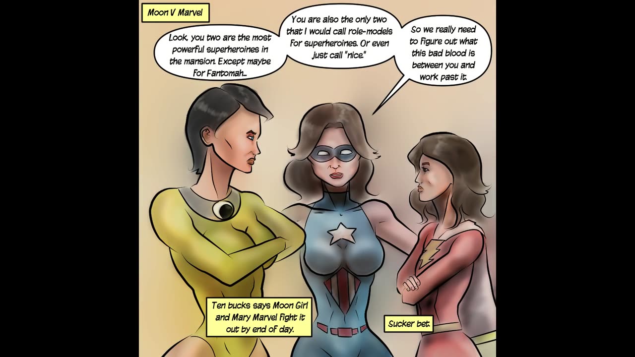 Moon V Marvel, panel 01