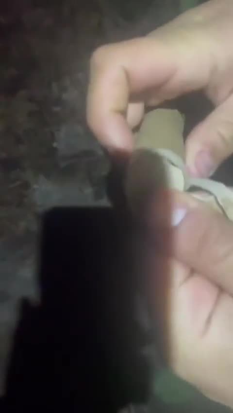 Video of an unsuccessful use of a Ukrainian-made 120 mm mortar shell.