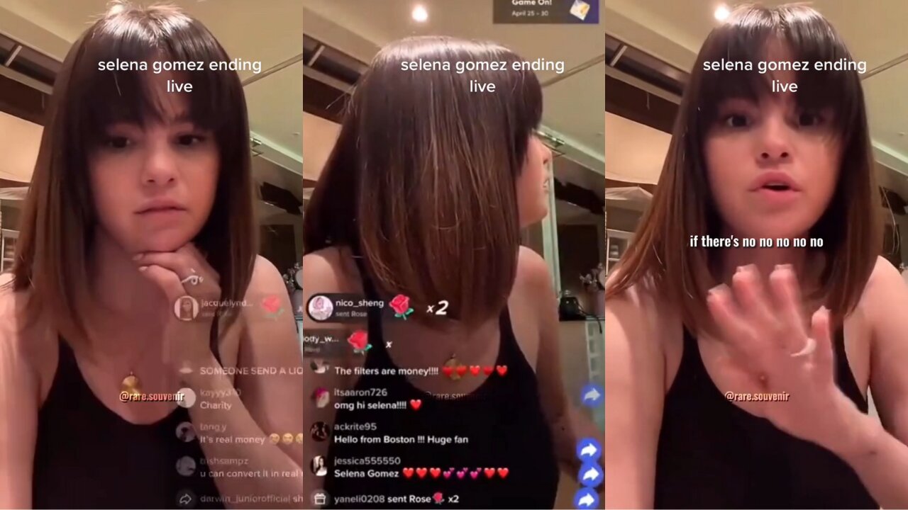 Selena Gomez Ends TikTok Live after Finding Out Gifts that Her Fans Sending Cost Real Money